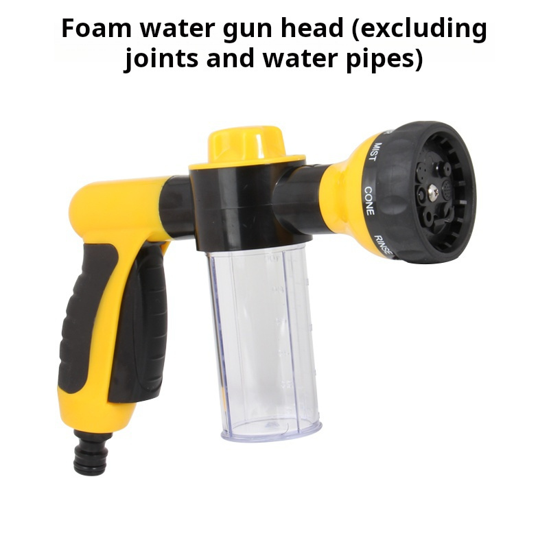 Hand Sprayer 8 Spray Pattern Adjustable Water Gun High Pressure Spray Gun Soap Dispenser