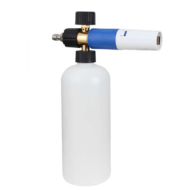 Lingzhen High Pressure Washer Snow Foam Lance Car Washing Spray Foam Gun Plastic Bottle Snow Foam Cannon