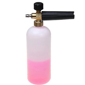 Lingzhen High Quality 1L  Pressure Washer Clear Car Detail Bottle Electric Commercial Foam Cannon