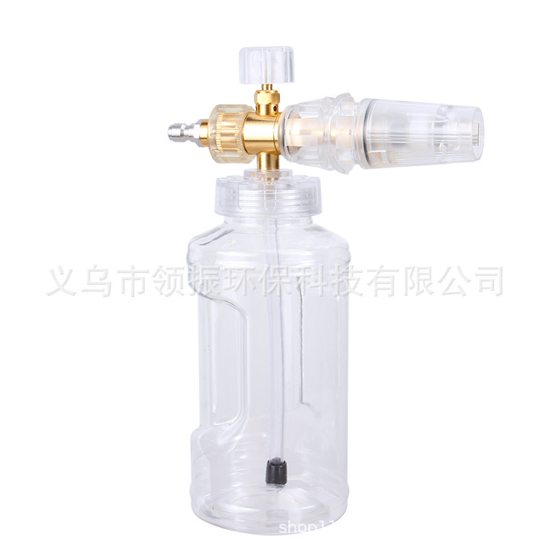 Lingzhen New High Detailing Car Products Clear Bottle household Car Wash Cleaning Snow Foam Cannon