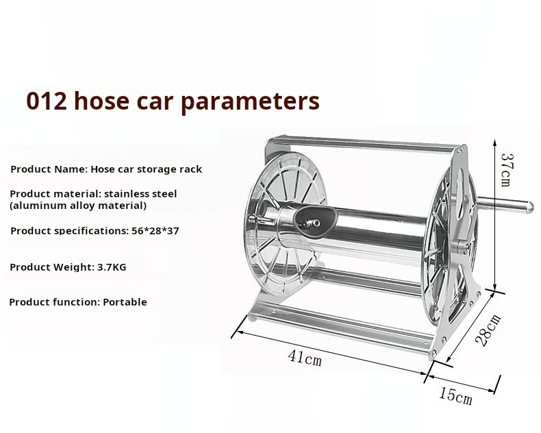 Outdoor hose Storage Rack Portable Garden Hose Reel Cart Holder