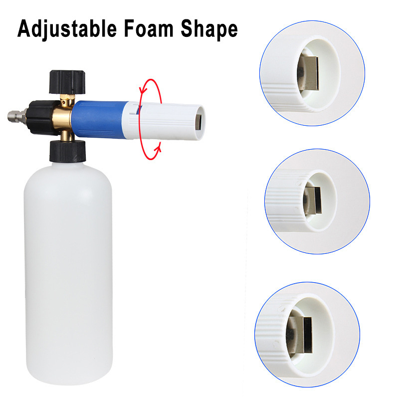 1 L Adjustable Pressure Foam Cannon Snow Lance Foam Gun For Car Detailing Tools Wash Gun