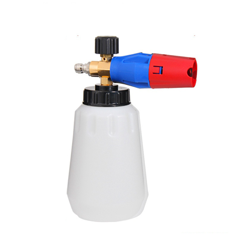 Lingzhen Large Auto Detailing Adjustable 1/4 Inch Quick Connect Lance Commercial Snow Foam Cannon