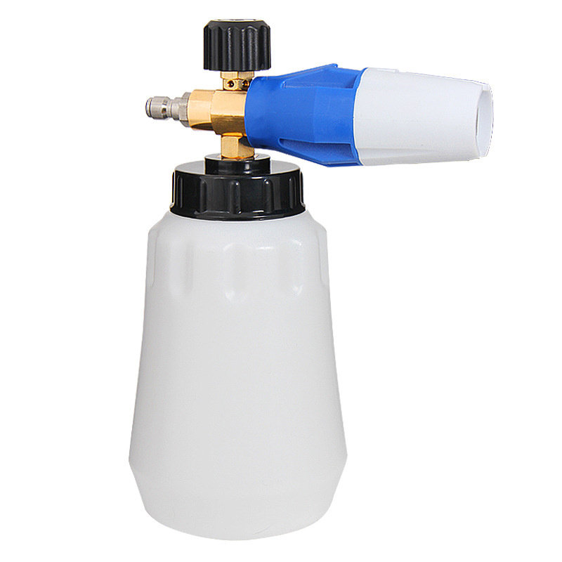 Lingzhen Car Wash Cleaning 1L Commercial Brass Detailing Hydro Bottle Pressure Washer Snow Foam Cannon