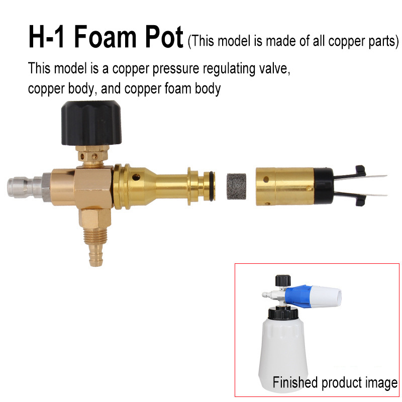 Lingzhen High Pressure Washer Gun Snow Foam Lance, 4000 PSI Cannon Foam Blaster Power Washer with 1/4 Inch Quick Connector