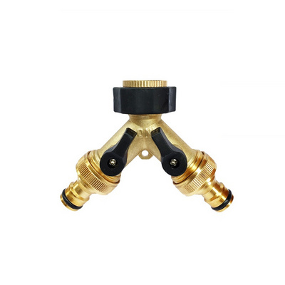 Ball Valve For Garden Hose Connector Garden Hose Y Splitter 2 -Way Y Valve Hose Quick Connector