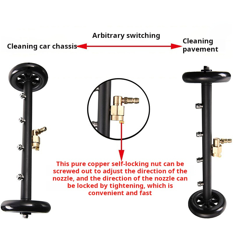 Lingzhen Undercarriage Car Wash 4000 PSI Pressure Washer for Car Cleaning Water Broom Clean Car Chassis