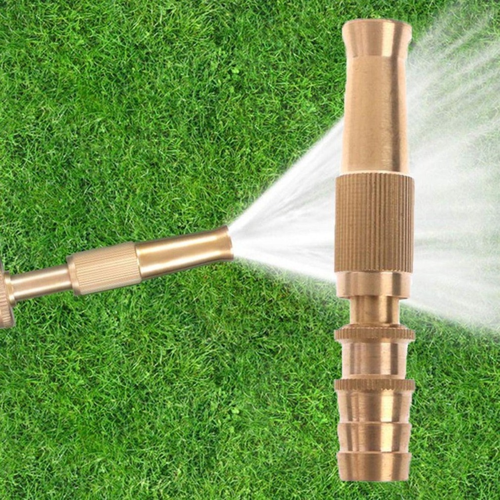 Lingzhen Garden Hose Sprinkler System Car Wash Lawn Watering Gardening Irrigation Spray Gun Brass Hose Nozzle