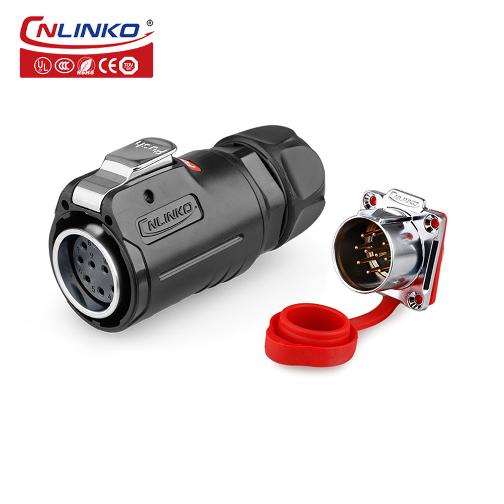 Cnlinko LP24 cables and connectors 2 3 4 10 12 19 24 pin Aviation Reverse Installation Plug And Socket aviation connectors