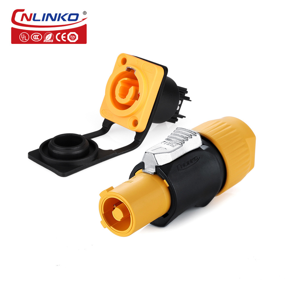 IP67 Waterproof Input 20A Power 12V DC Connector 3 Pin Quick Connectors Male XLR CNLINKO Round Female Usb 4 6 Pin Solder 4p 500V