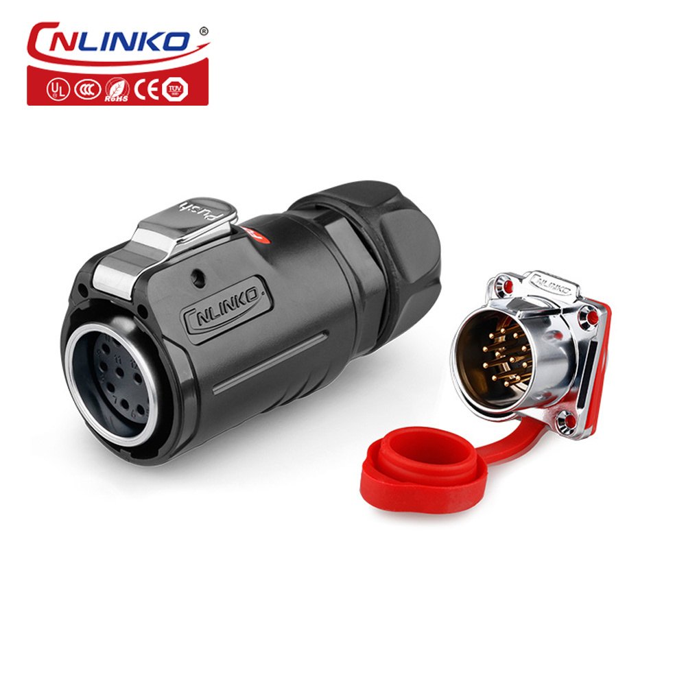 Cnlinko LP24 cables and connectors 2 3 4 10 12 19 24 pin Aviation Reverse Installation Plug And Socket aviation connectors