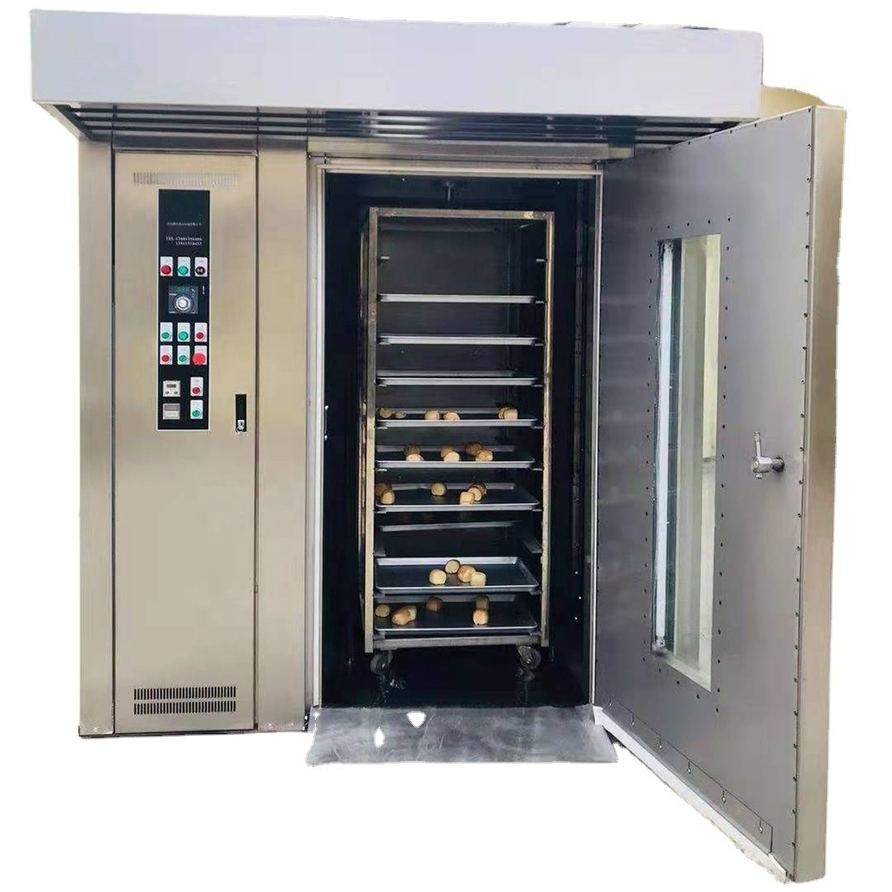 Commercial Electric Gas Diesel Oil Bread Baking Rotary Trolley Rack Tunnel Oven for Bakery Machine