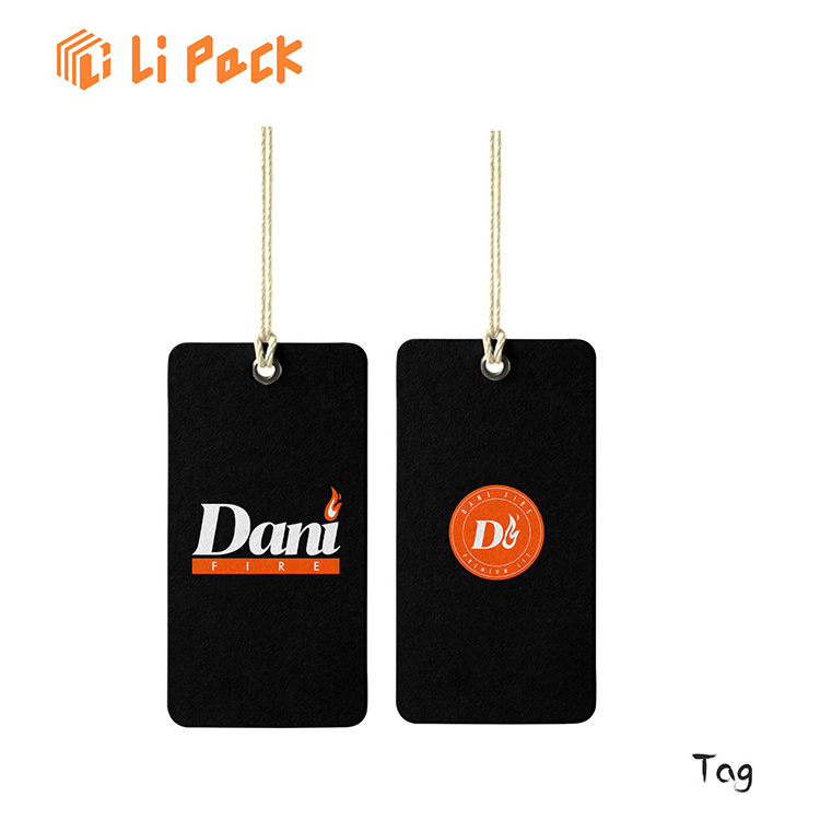 Lipack Eco Friendly Logo Sustainable Customized Shape Hanging Tag Recycled Paper Swing Tickets