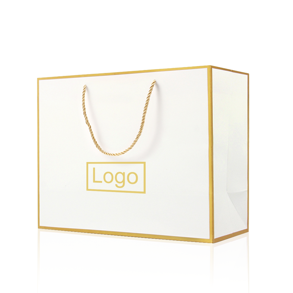 Lipack Wholesale Custom Printed Logo Luxury Brown Craft Kraft Paper Shopping Gift Packaging Bags For Shoes Clothes Packaging