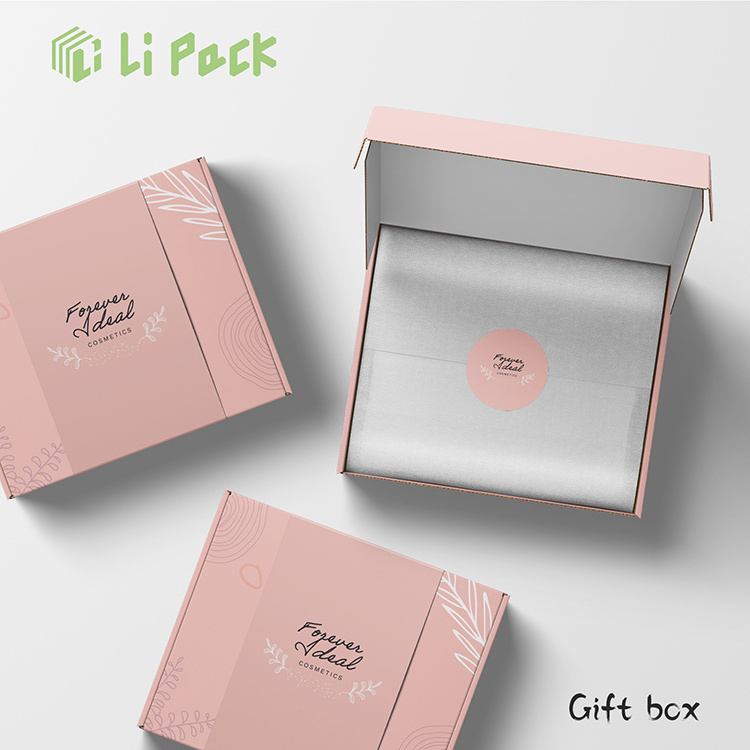 Lipack Foldable Flat Pack Garment Apparel Clothing Gift Packaging Boxes Portable Paper Shopping Bag With Box Insert