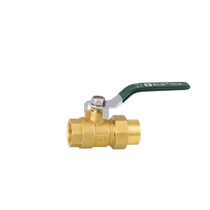 LISHUI Factory Wholesale Straight Brass Ball Valve 3/4" Female Thread Dn20 Pn25 Brass Water Meter Valve With Swivel Nut