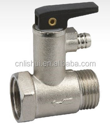 LISHUI hot selling brass safety valve water heater safety valve pressure relief safety valve