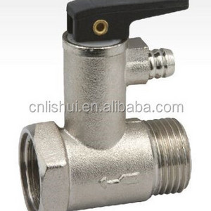 LISHUI hot selling brass safety valve water heater safety valve pressure relief safety valve