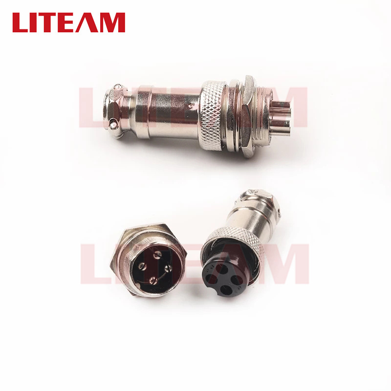 Hot Sale LTGX16 Aviation Connectors 2 3 4 5 6 7 8 9 10 Pins Circular Cable Male and Female Connector 16mm Aviation Plug Socket