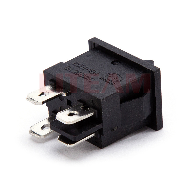 KCD1-104  4 pin High Load Compact Series Rocker Switch Rocker Switches For Electric Fireplace