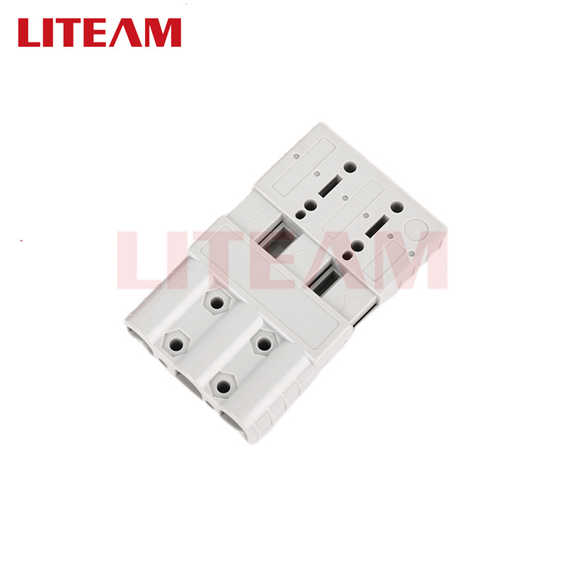 Factory Direct Supply 3Pin 50a Grey Battery Terminal Connector For Lithium Power Connector 3Pole 175A 600v Battery Charging Plug