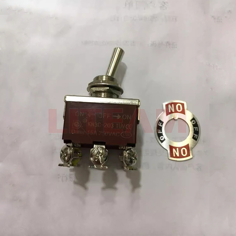 KN3C Series  ON-OFF On 3 Position Switch 15A 250V 6 Pin Hitch Terminals Transmitter Toggle Switch