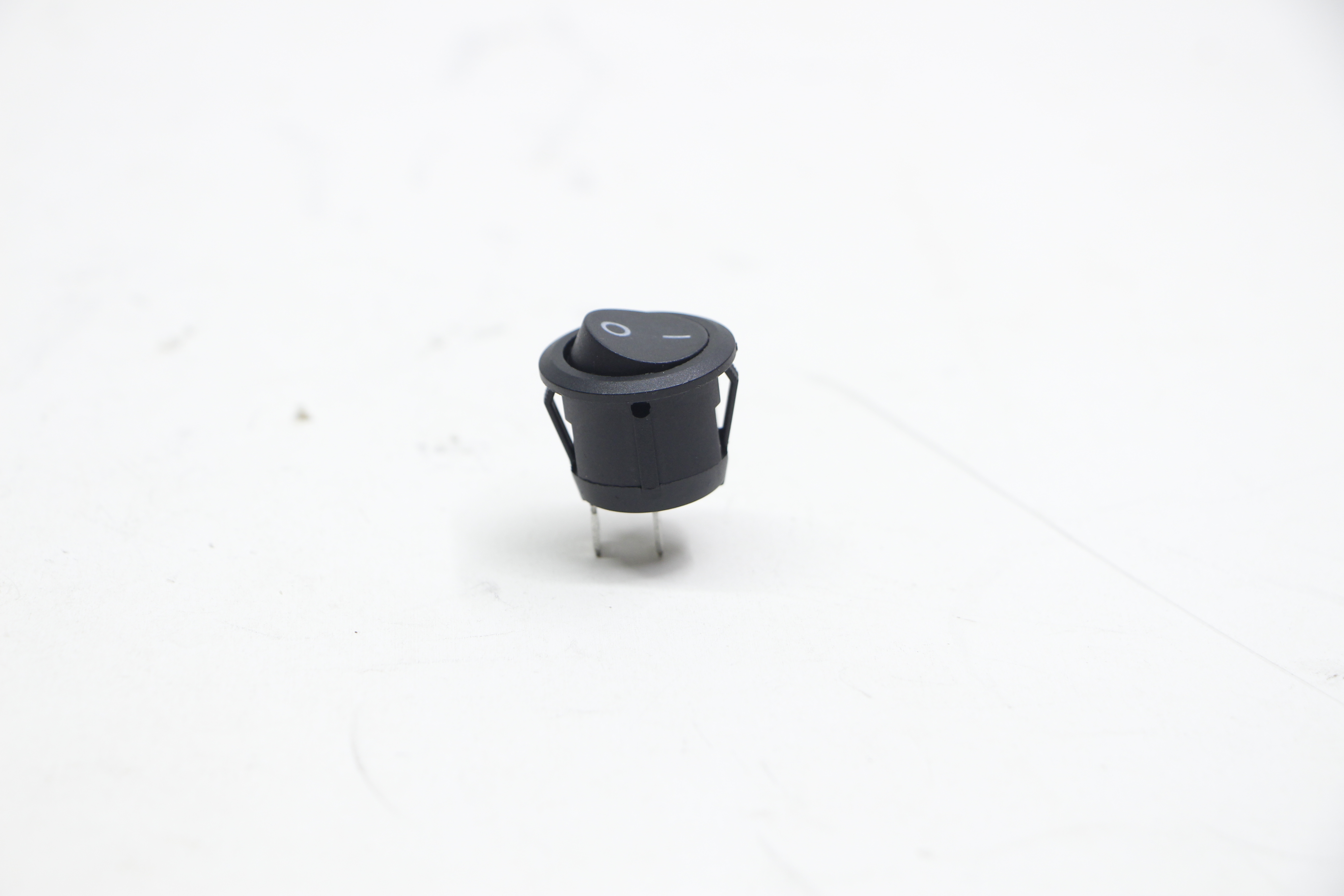 Black ON/OFF Round Rocker Toggle Switch 6A/250VAC 10A 125VAC Plastic KCD1-105 ROCKER Switch