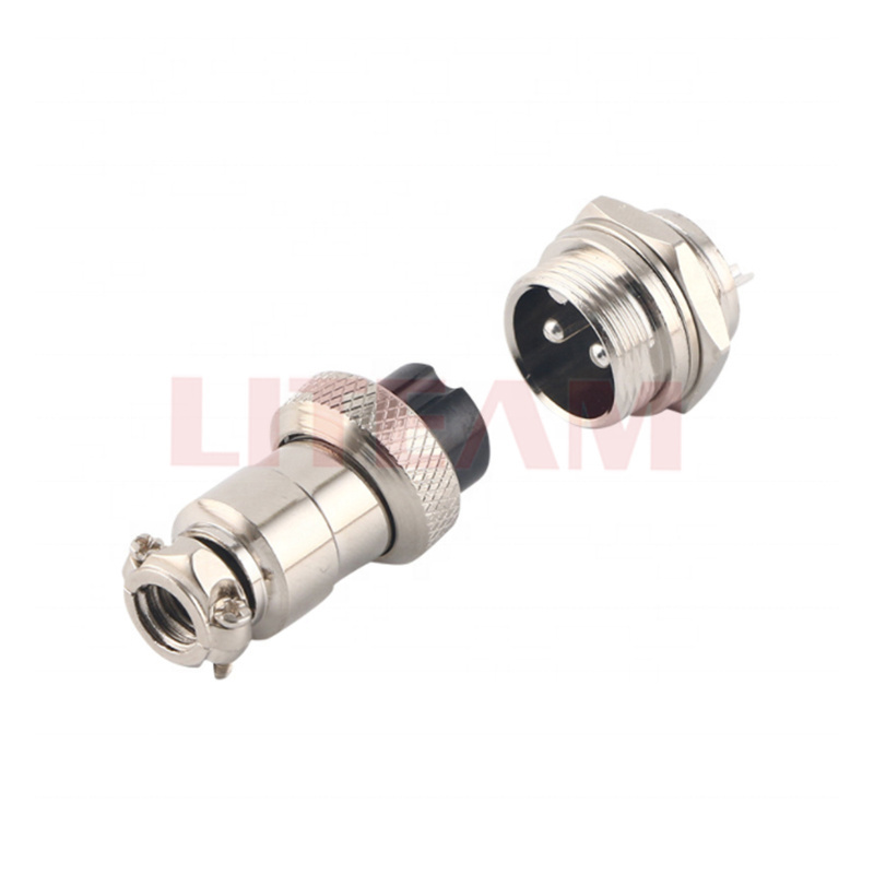 Hot Sale LTGX16 Aviation Connectors 2 3 4 5 6 7 8 9 10 Pins Circular Cable Male and Female Connector 16mm Aviation Plug Socket