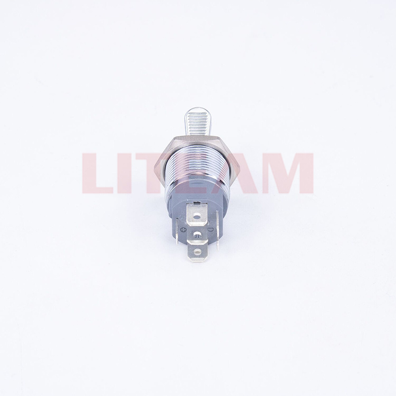 16MM LED illuminated  3pin  Metal Toggle Switch Ip65 Waterproof Metal Silver On Off Switch With Connector  15A 110V 220V  Button