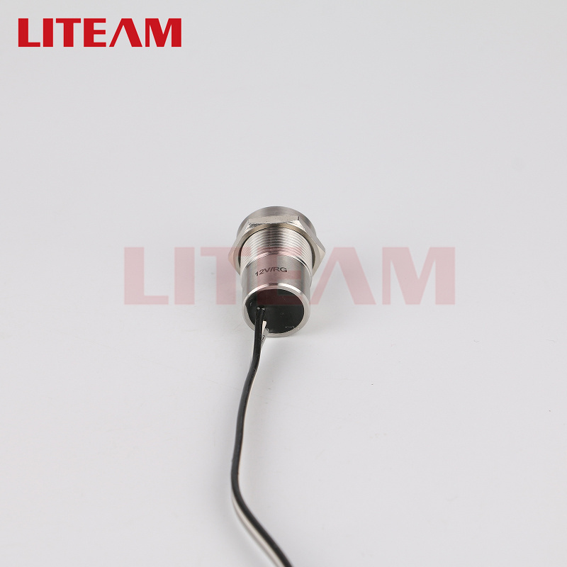 16mm 19MM 22MM Touch Button Switch With Wire Waterproof Metal Push Button Switch Stainless Steel Metal Piezo Switch IP68 NO NC