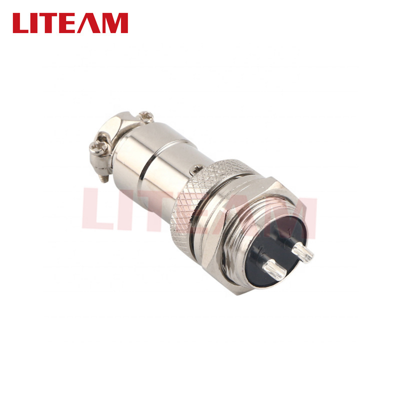 Hot Sale LTGX16 Aviation Connectors 2 3 4 5 6 7 8 9 10 Pins Circular Cable Male and Female Connector 16mm Aviation Plug Socket