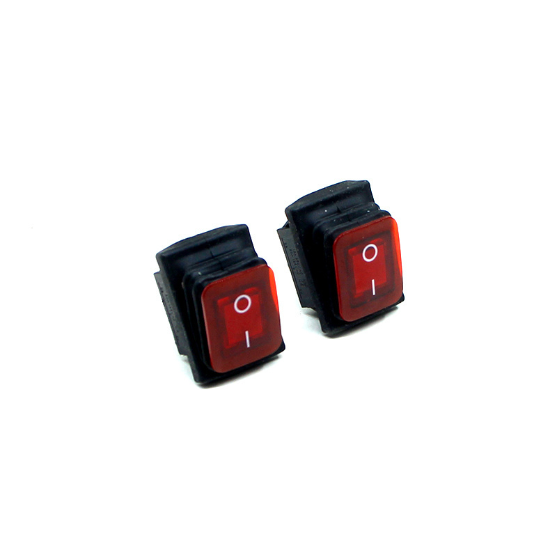 Factory Price Wholesale 6a 220v Mini 4 Pins Carling Rocker Switch Panel Mounting Red Light Illuminated Boat Kcd4 Rocker Switch