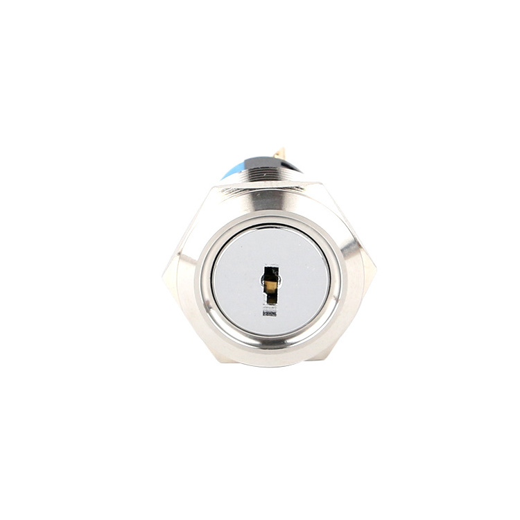 250V 5A Metal Push Button Switch 22mm 3 Position Selector Key Switch ON-ON Rotary Electrical 16mm 19mm 22mm Ce Stainless Steel