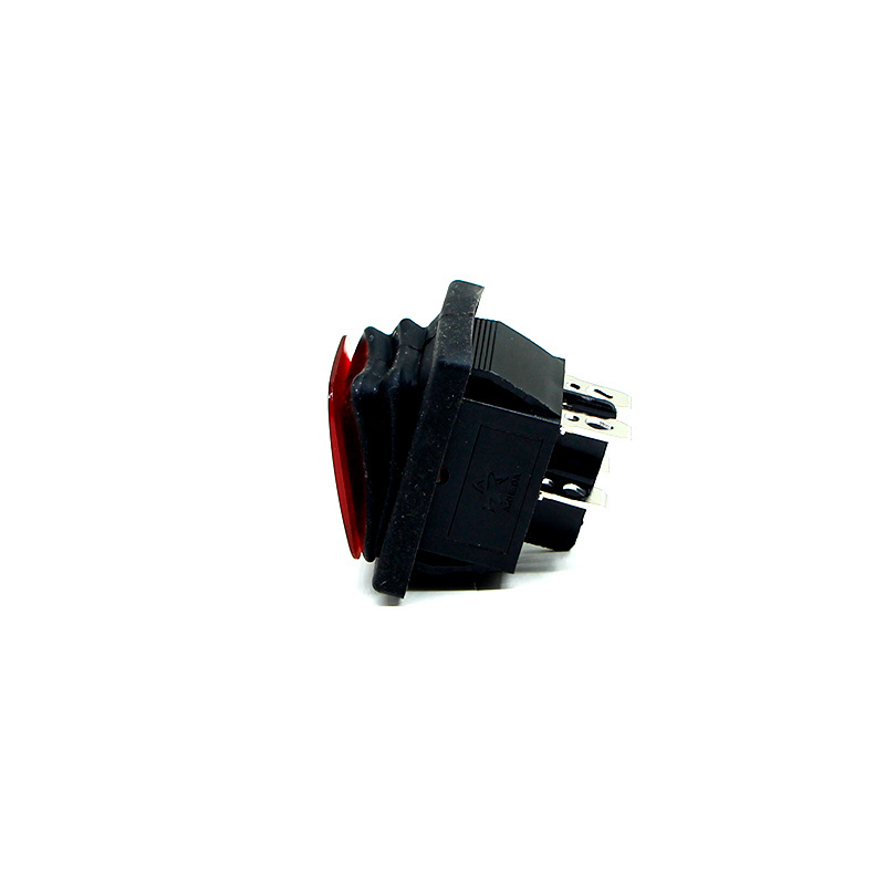 Factory Price Wholesale 6a 220v Mini 4 Pins Carling Rocker Switch Panel Mounting Red Light Illuminated Boat Kcd4 Rocker Switch