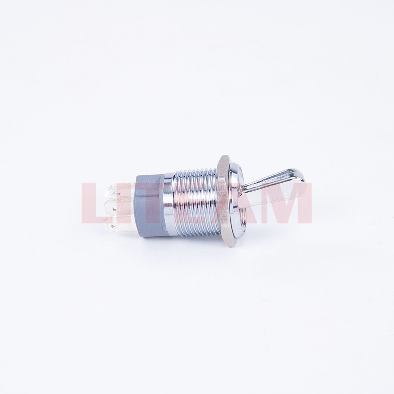 16MM LED illuminated  3pin  Metal Toggle Switch Ip65 Waterproof Metal Silver On Off Switch With Connector  15A 110V 220V  Button