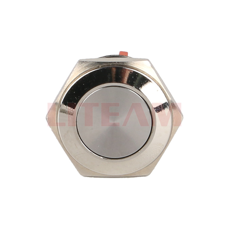 16mm Metal Switch Push Button   Momentary Waterproof Flat Round 1NC  Or Round Miniature Push Button Latching On  Micro Switch