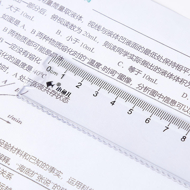 PVC flexible ruler 15cm straight scale ruler set  high quality transparent clear ruler for students