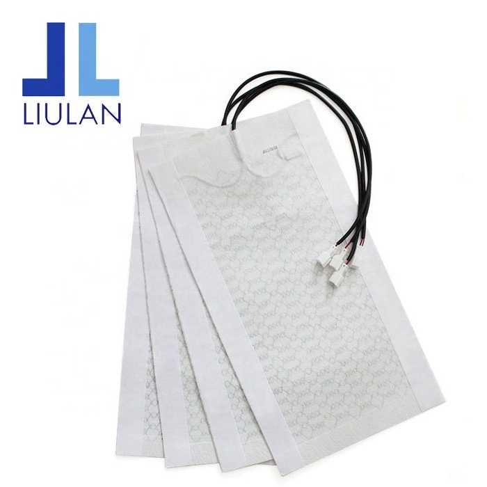 LIULAN  Factory Price Carbon Fiber Car Seat Heating Mat  Automotive Seat Heating Pad 3 Position Switch Car Seat Heater Fit RAV4