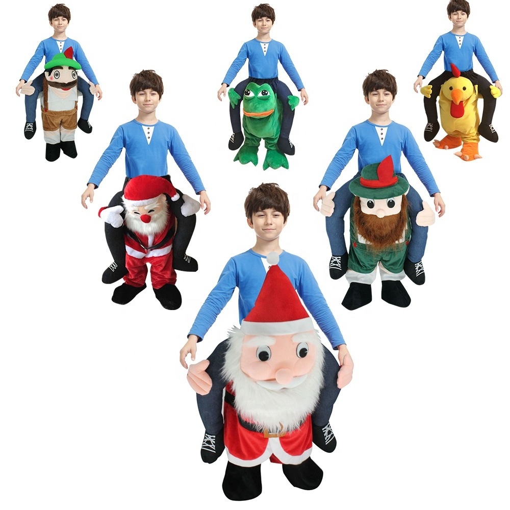 Carnival Funny People Carry Me Ride On Animal Shoulder's Dress Up Mascot Costume Christmas Children Party Costumes