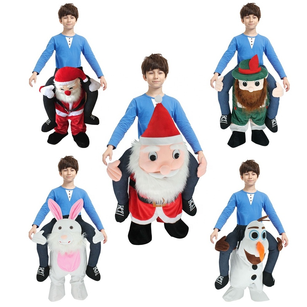 Carnival Funny People Carry Me Ride On Animal Shoulder's Dress Up Mascot Costume Christmas Children Party Costumes