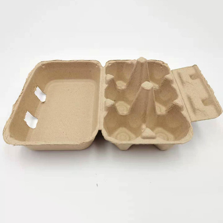 jruida 6 egg cartons brown Empty Egg box Pulp Each Holds 6 Eggs cartons container farm market