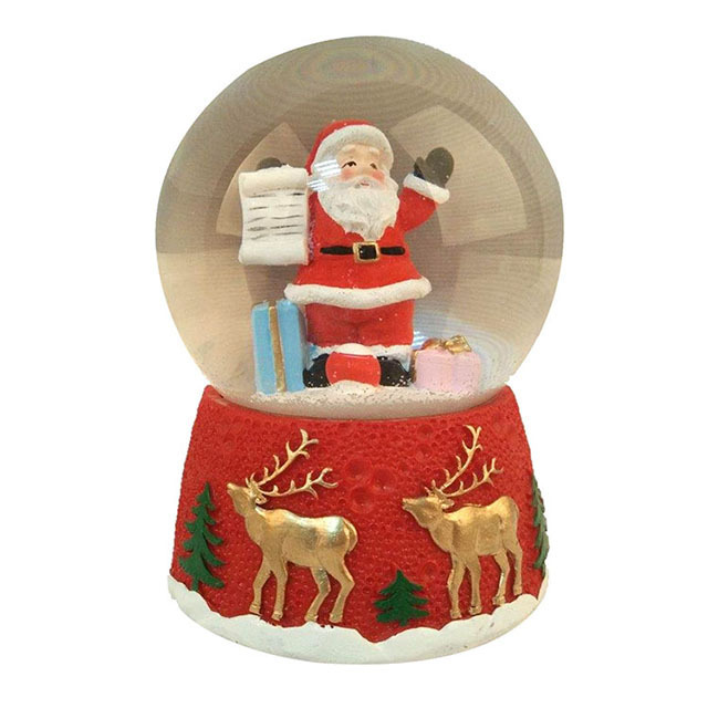 2020 Customized Snowman crystal balled light SnowBall Christmas Snow Globe with Santa Claus Elk Crystal Ball Snow New Year Gifts