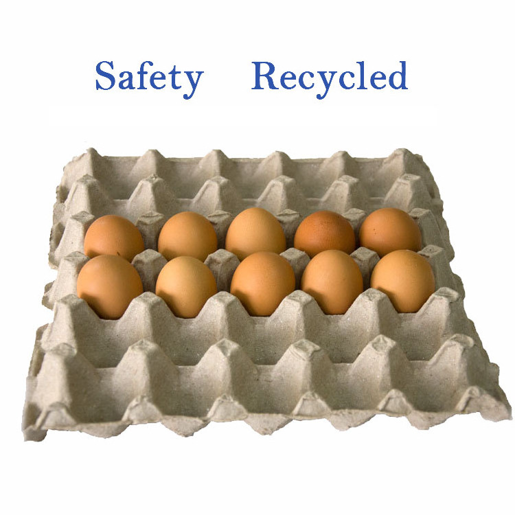 Eco-friendly pulp egg carton 30 cell recycle paper  egg box wholesale in china