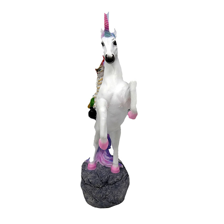 Kwaii garden gnome statues cat gnome and unicorn statues gnome sculptures for patio offices or lawns resin mold