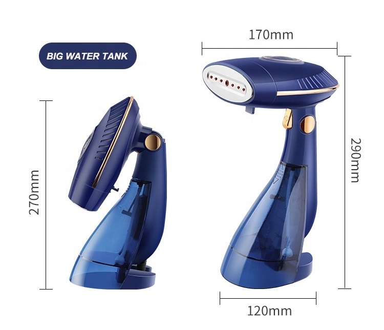 Small Big Water Tank Professional Quick Heat 1500w Strong Penetrating Steamer for Clothes with Lint Brush