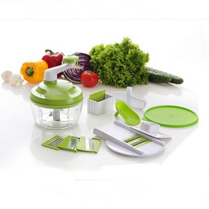 Multi-function plastic food manual vegetable chopper /salad maker /vegetable slicer set