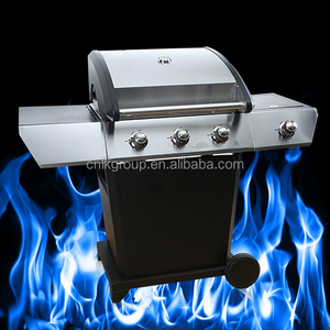 Professional Stainless Steel Gas BBQ Grill with 4 Burners