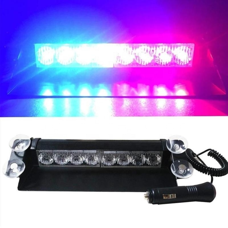 lkt Cheap 12V red blue amber color dash deck strobe light led warning strobe lights