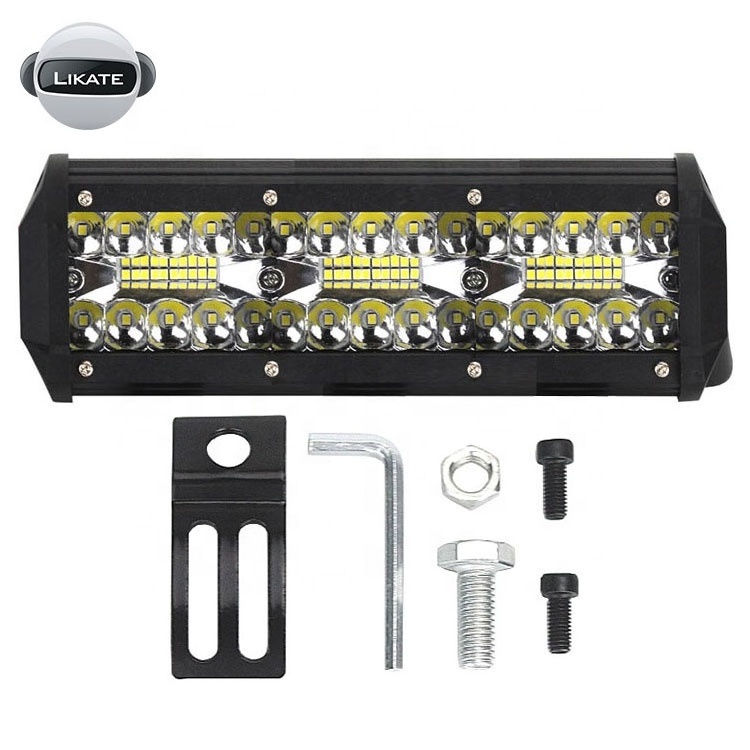 Factory direct sell hot selling led light bar 180w12inch 60pcs led spot light for car truck portable work light