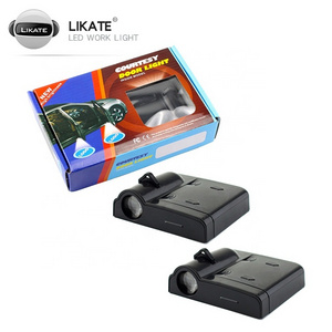 LKT Wireless Car Door Logo Welcome Light Shadow Laser Projector Lights For All Car Accessories Interior Decorative